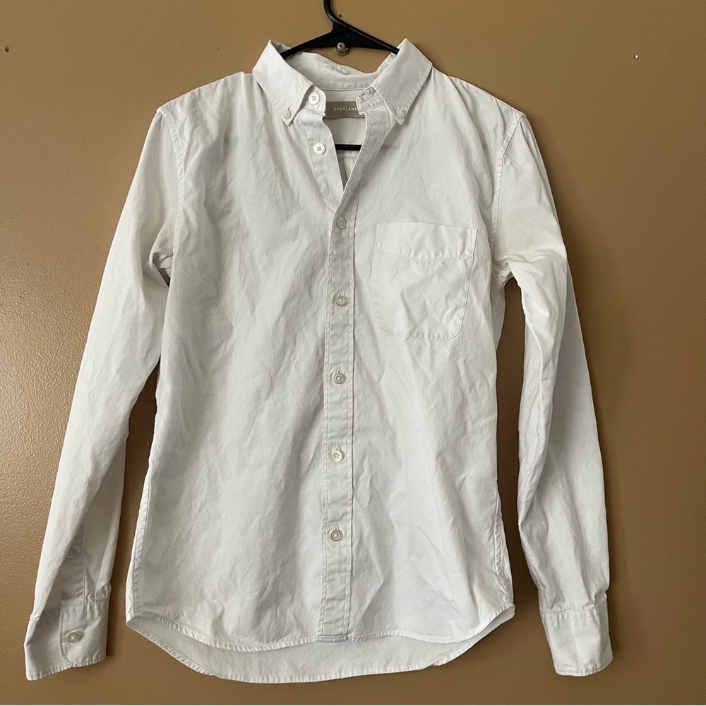Everlane Classic White Button Down Shirt size XS
